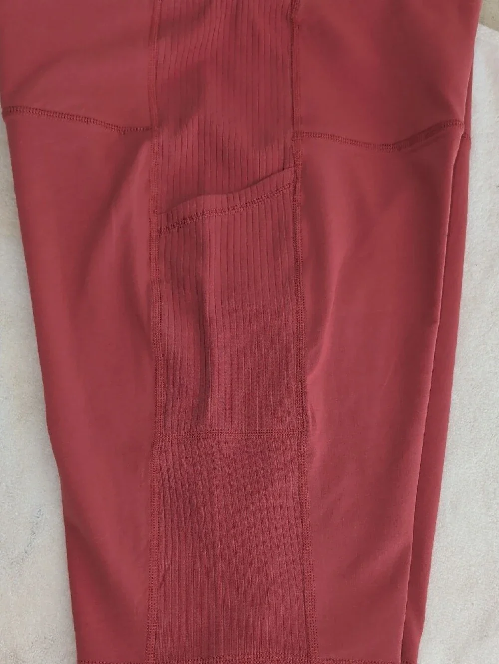 Cato Lifestyle High Rise Marsala Ribbed Bike Shorts Size L